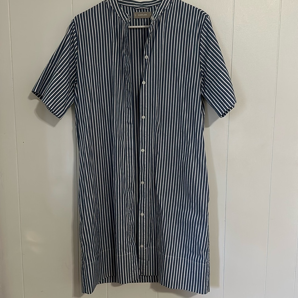 Everlane Striped Dress Size 8 Short Sleeve